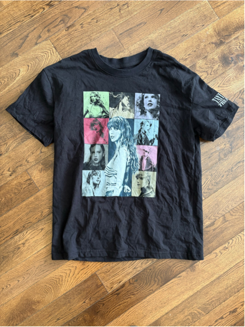 Taylor Swift The Eras Tour Merch Graphic Tee Black Size Small